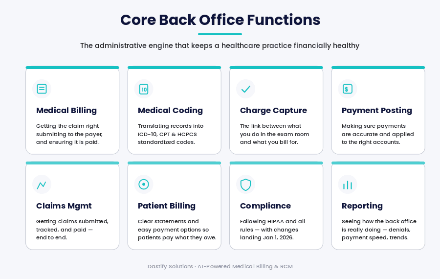 Core Back office Functions